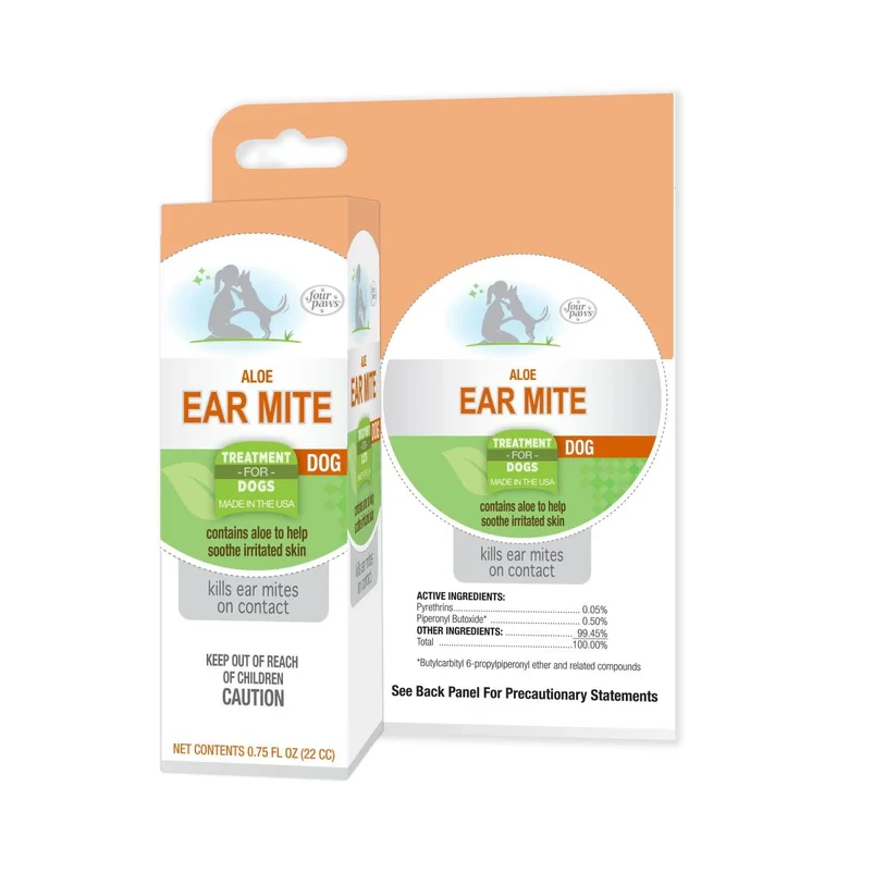 Four Paws Ear Mite Remedy for Dogs Four Paws Ear Mite Remedy for Dogs